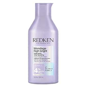 Redken Haarshampoo für blondes Haar, Aufhellende Wirkung, Mit Vitamin C, Color Extend Blondage High Bright Shampoo, 1 x 300 ml