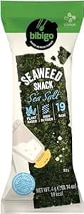BIBIGO Seealgen Snack, gewürzt, Salz, 6er Pack (6 x 4 g)