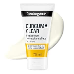 Neutrogena Curcuma Clear Beruhigende Feuchtigkeitspflege 75 ml, feuchtigkeitsspendende Gesichtspflege Creme mit Kurkuma, leichte Gesichtscreme bei unreiner, sensibler Haut