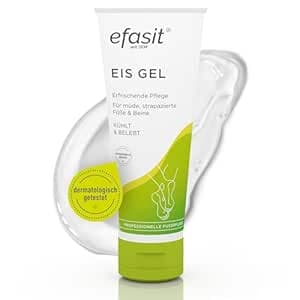 efasit Eisgel, 75 ml – kühlendes Fuß- & Bein-Gel mit Menthol & Grapefruitextrakt, erfrischt müde Beine, belebt & vitalisiert