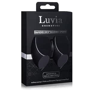 Make-up Schwamm-Set im Diamond Shape - Luvia Cosmetics - Make-up-Blender schwarz