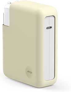 elago Ladegerät Hülle Kompatibel mit MacBook Pro 16" M1-M4 (A3403/A3186/A2991/A2780/A2485, 2021-2024) 140W USB-C Power Adapter (Klassisches Weiß)