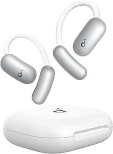 soundcore AeroFit 2 AI Assistant von Anker, Open-Ear-Kopfhörer, druckfreier Sitz, doppelt so kräftiger Bass, Echtzeit-Übersetzung, Hi-Res, 35 Stunden Wiedergabezeit, IP55