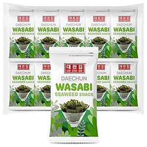 Daechun (Choi''s1) Wasabi Seetang Snack, 20er Pack, Nori Blatt, Produkt aus Korea