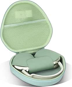 Hart Tasche Hülle Etui für Apple AirPods Max Noise Cancelling Kopfhörer (Hellgrün)