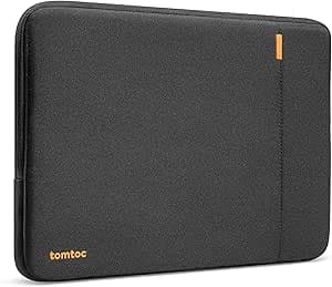 tomtoc 360° Tasche Hülle für 13-Zoll MacBook Air M5/A3449 (2026), M4/A3240 (2025), M3/M2/M1, 13'' MacBook Pro M2/M1, Passend für 13 Zoll MacBook Neo A18 Pro, Wasserabweisend Rundumschutz Laptophülle